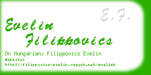 evelin filippovics business card